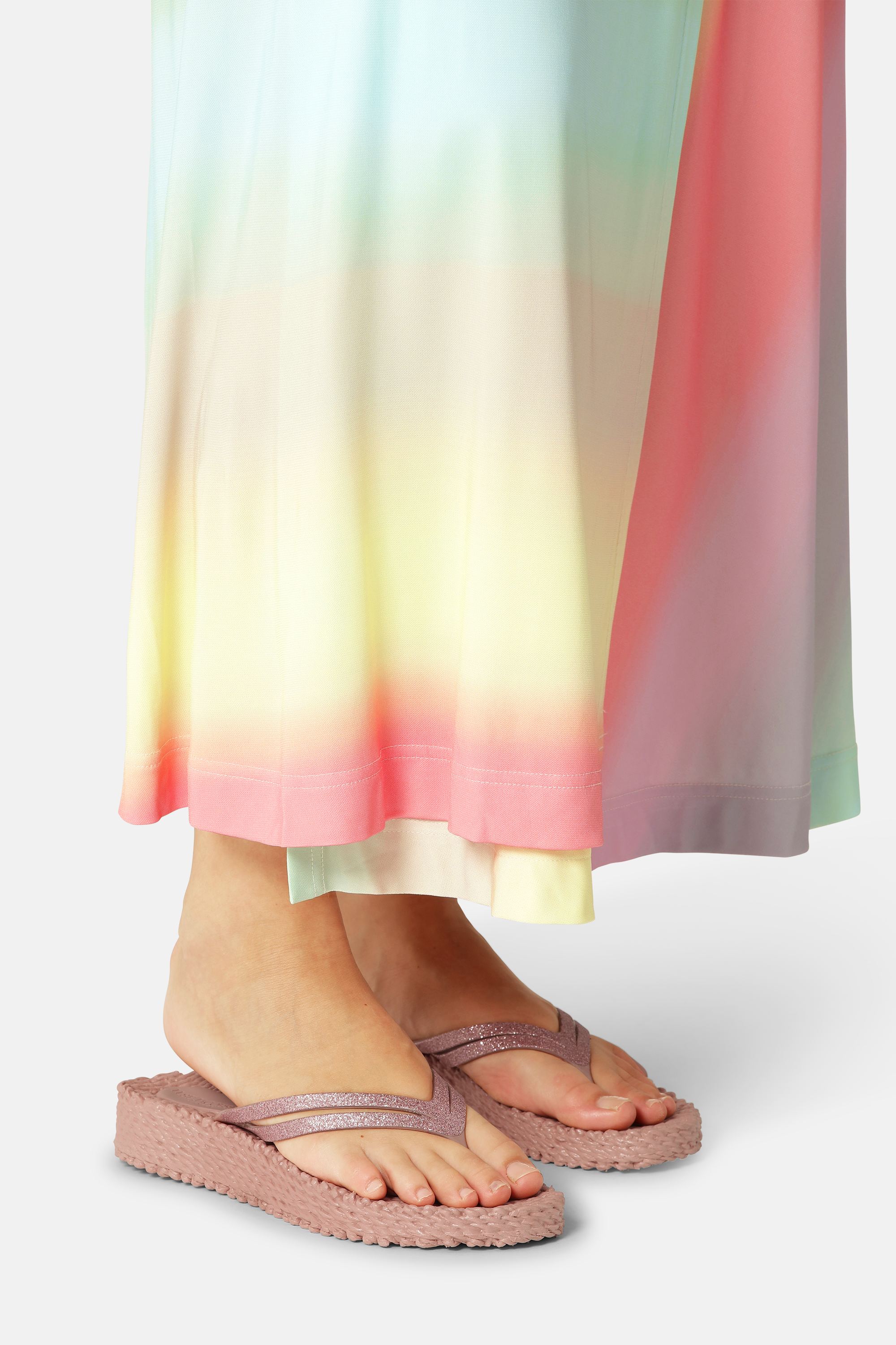 Plateau Flip-Flops Glitter - Misty Rose